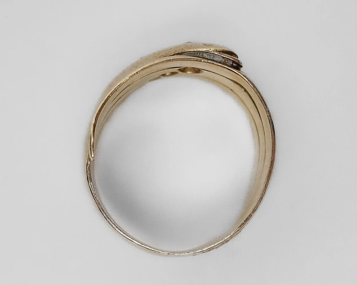 Victorian 18KT Diamond Snake Ring - Image 4