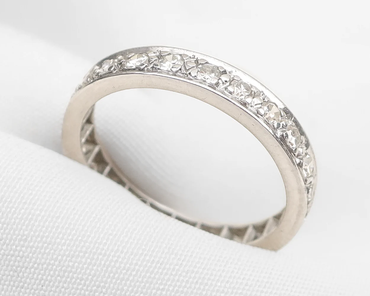 Art Deco Diamond Eternity Band - Image 3