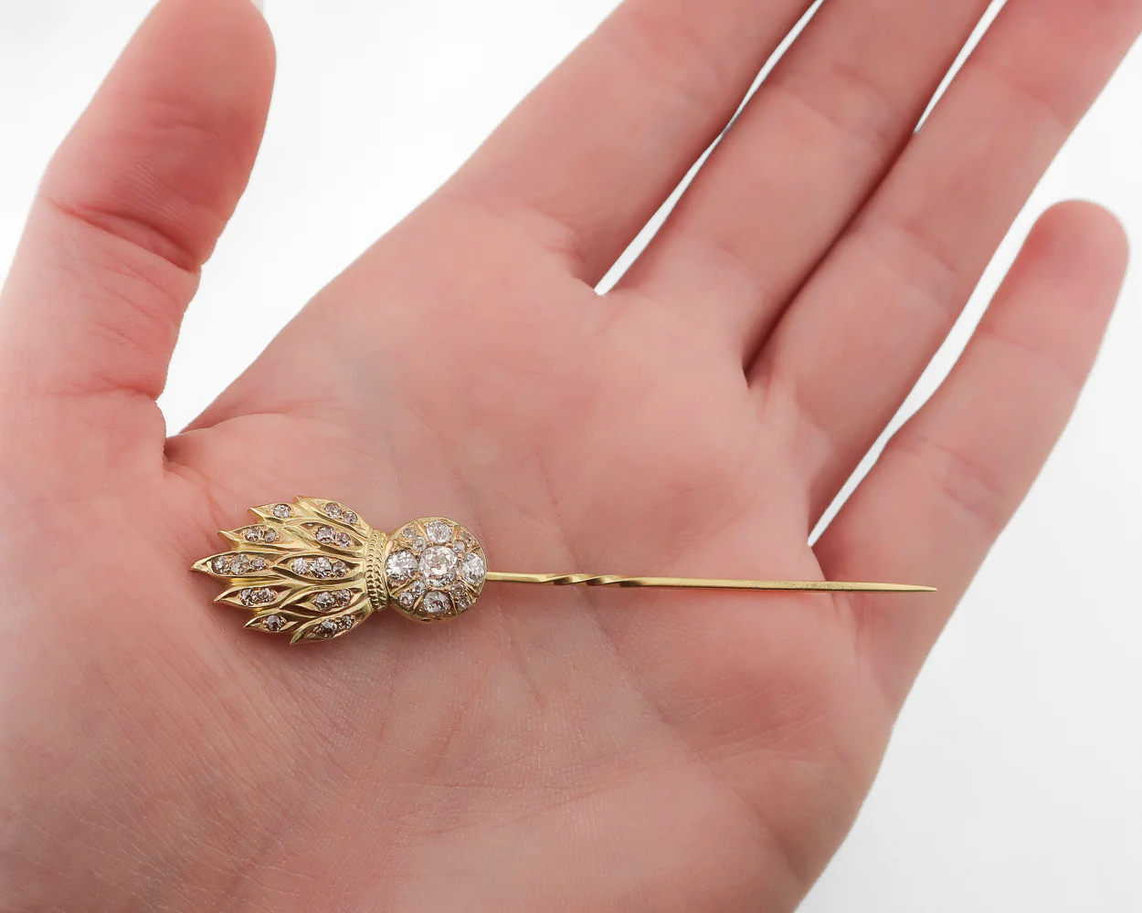 Circa 1910 Halley's Comet-Inspired Diamond Stickpin - Image 3