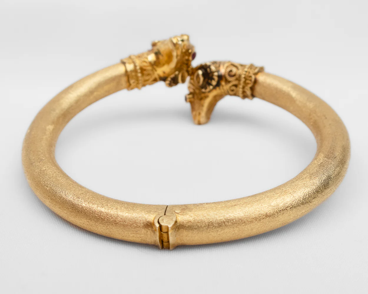 1960s Double Ram Bangle - Image 3