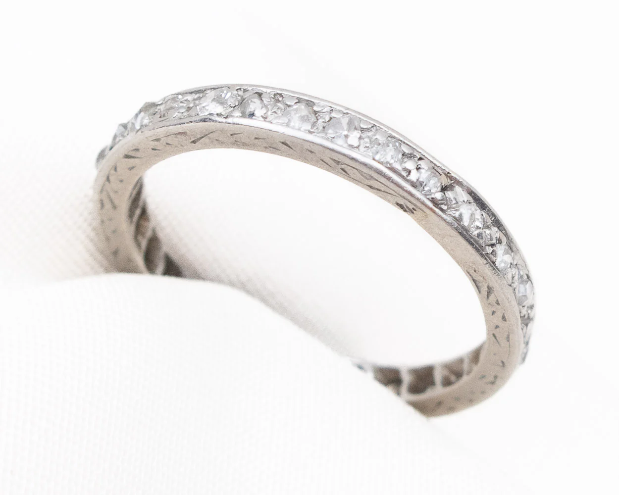Edwardian Platinum Diamond Eternity Band - Image 2