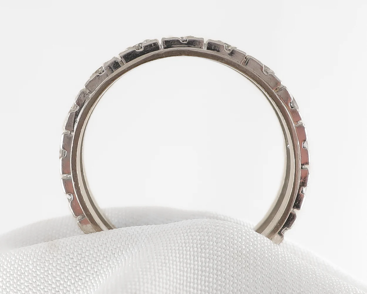 Midcentury Platinum Diamond Eternity Band - Image 3