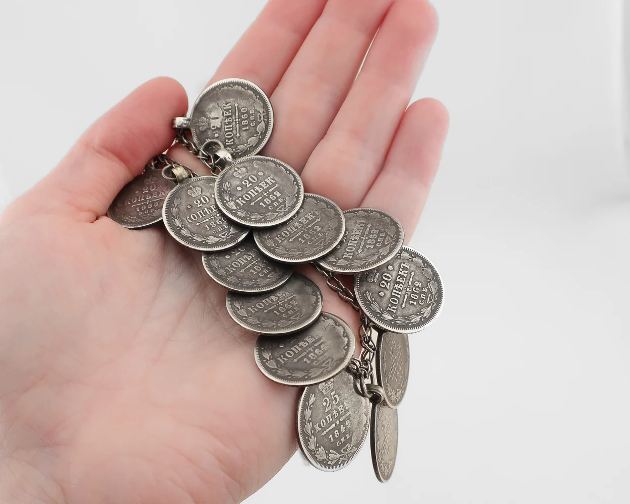Pre-Revolution Russian Coin Necklace - Image 3