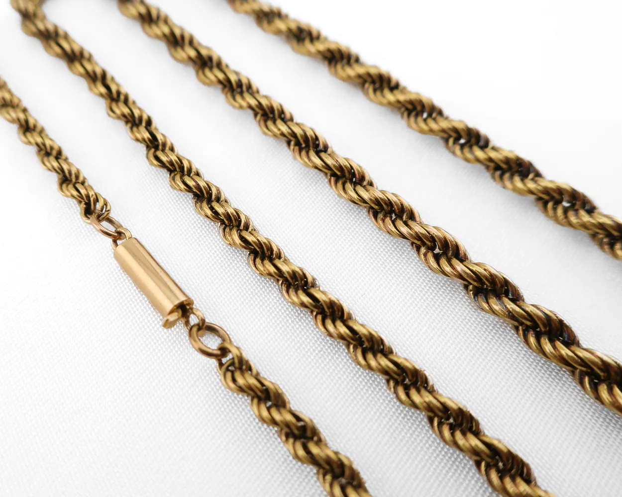 Victorian 18KT Gold Rope Chain - Image 2